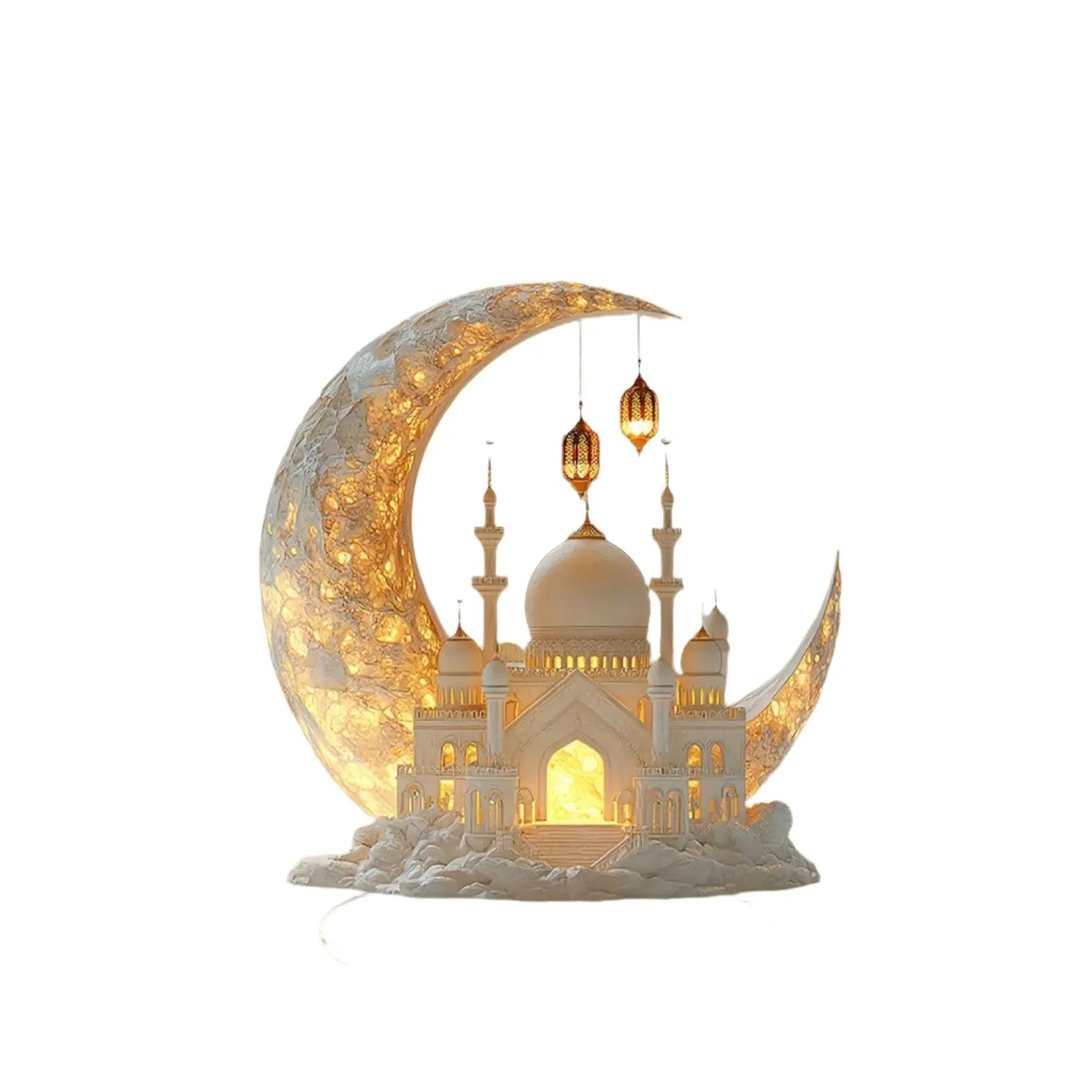 NNETM Traditional Ramadan Mosque Table Decoration Home Decor NNETM