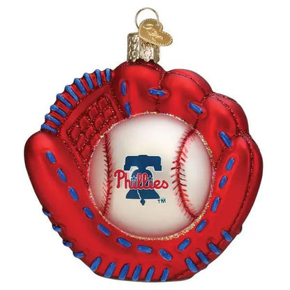 Phillies Baseball Mitt Ornament Old World Christmas