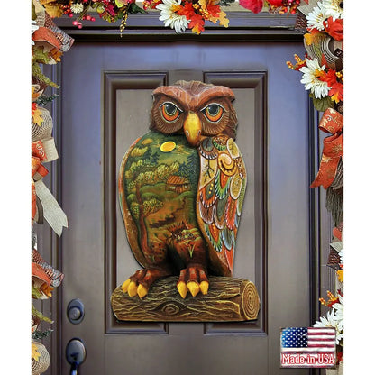 Owl Halloween Door Decor by G. DeBrekht - Thanksgiving Halloween Decor - 8158912H G. DeBrekht