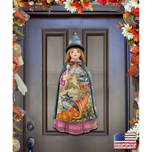 Witch Halloween Door Decor by G. DeBrekht - Thanksgiving Halloween Decor - 8114170H G. DeBrekht