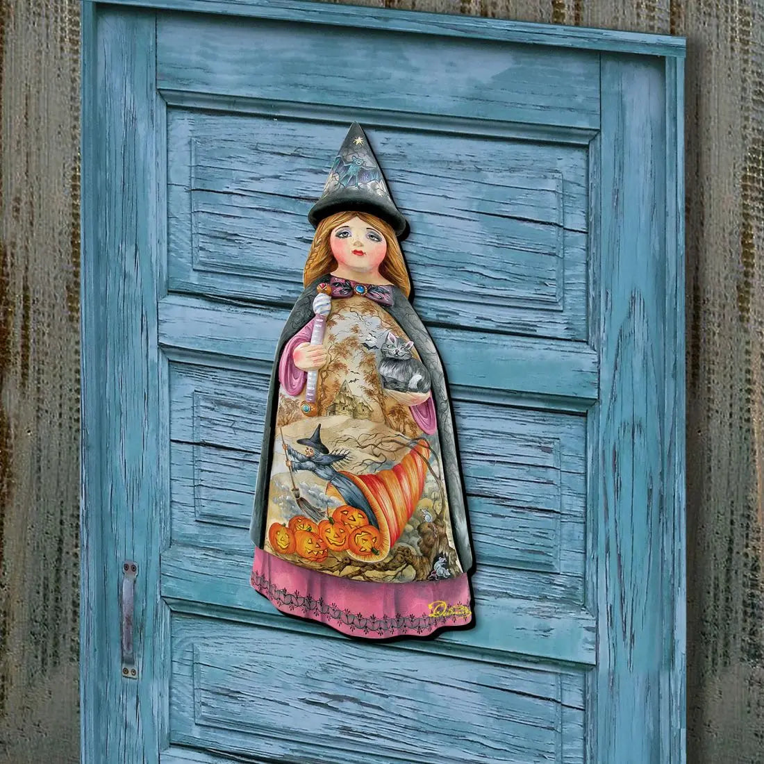 Witch Halloween Door Decor by G. DeBrekht - Thanksgiving Halloween Decor - 8114170H G. DeBrekht