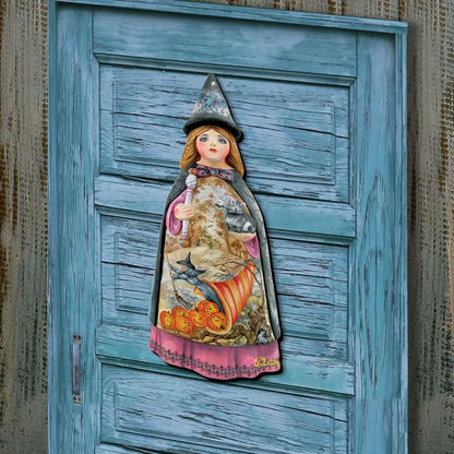 Witch Halloween Door Decor by G. DeBrekht - Thanksgiving Halloween Decor - 8114170H G. DeBrekht