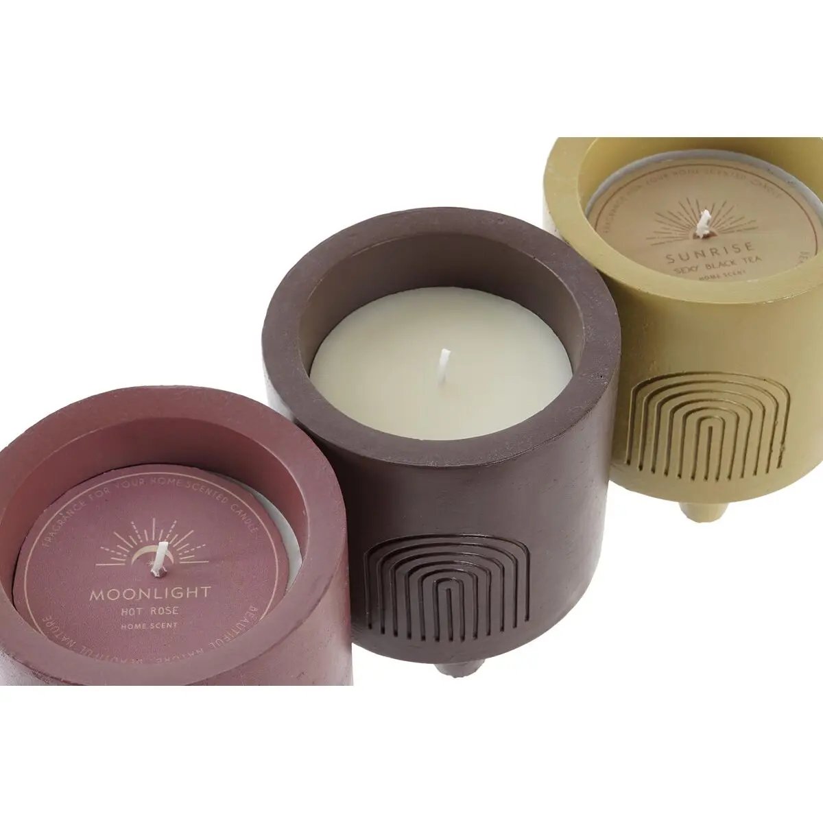 Scented Candle DKD Home Decor (150 g) (3 Units) DKD Home Decor