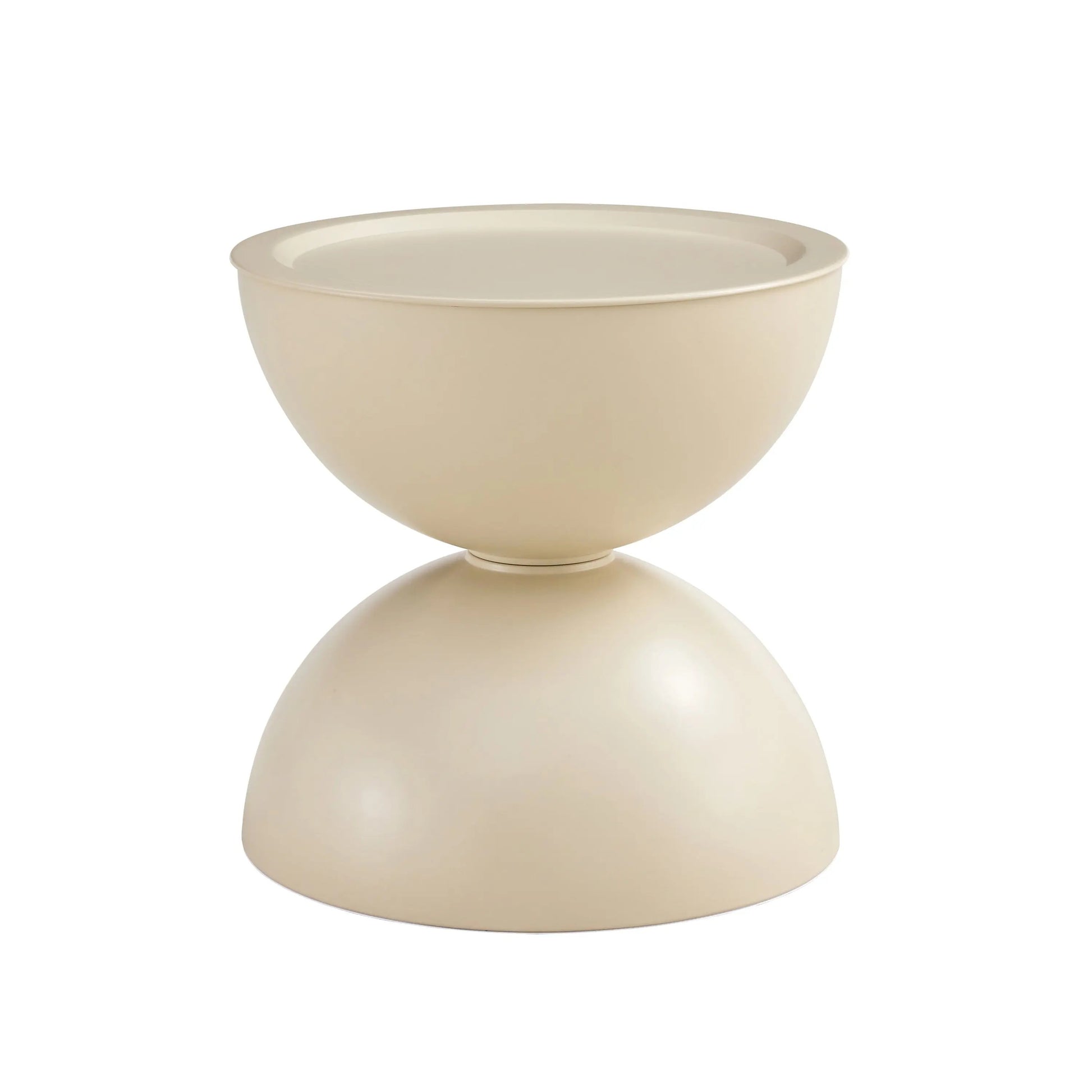 Set of 2 Milk White Coffee Table and End Table With Storage. G-BlakHom