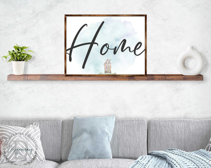 Home - Wooden Housewarming Gift - Contemporary Decor - Wall Decor - Farmhouse Sign - 310338-1