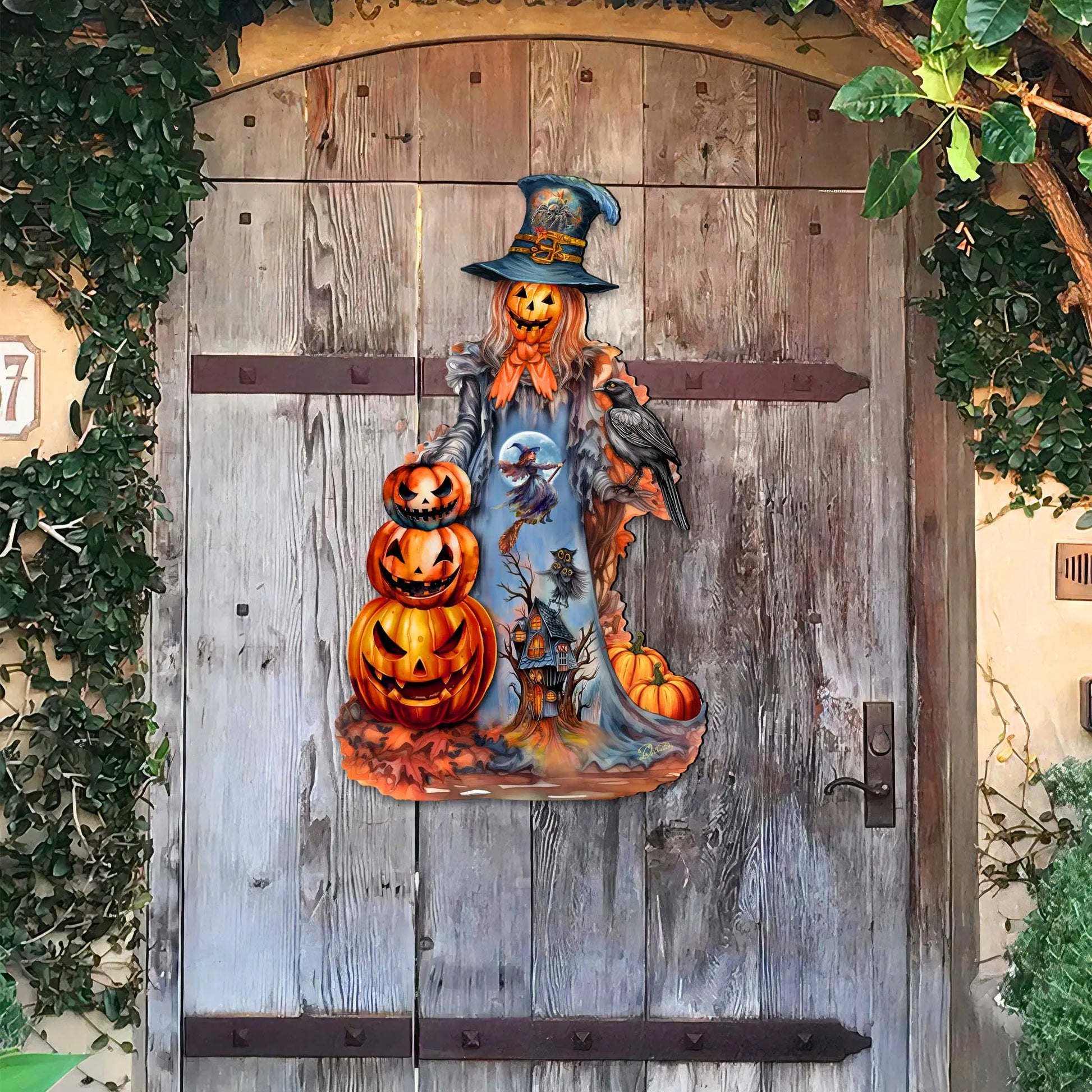 Halloween Pumpkin Holiday Door Décor by G. DeBrekht - Halloween Décor - 8652796H G. DeBrekht