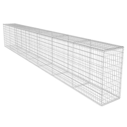 NNEVL Gabion Wall with Cover Galvanised Steel 600x50x100 cm-1