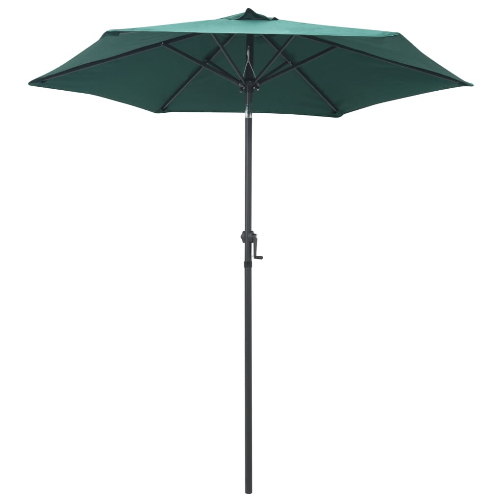 NNEVL Parasol Green 200x211 cm Aluminium-0