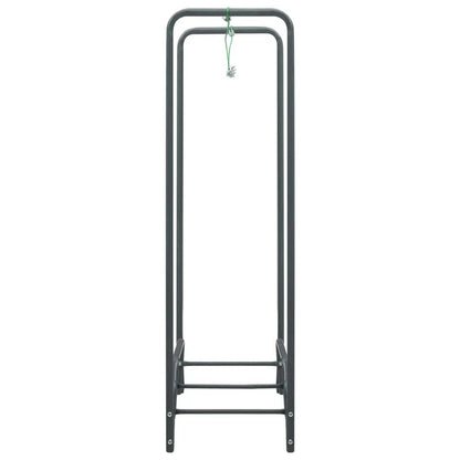 NNEVL Firewood Rack Anthracite 120x35x120 cm Steel-3