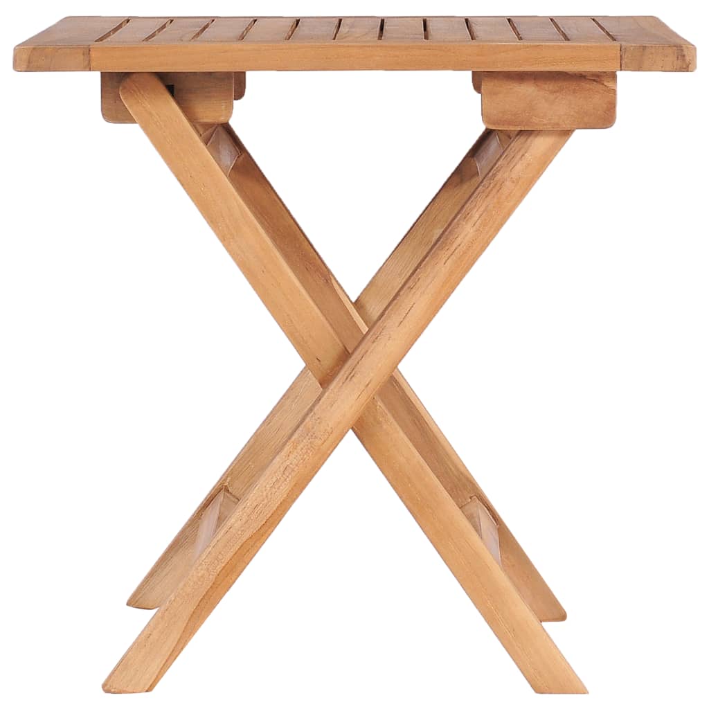 vidaXL Folding Patio Table 17.7"x17.7"x17.7" Solid Teak Wood VidaXL