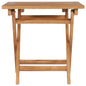 vidaXL Folding Patio Table 17.7"x17.7"x17.7" Solid Teak Wood VidaXL