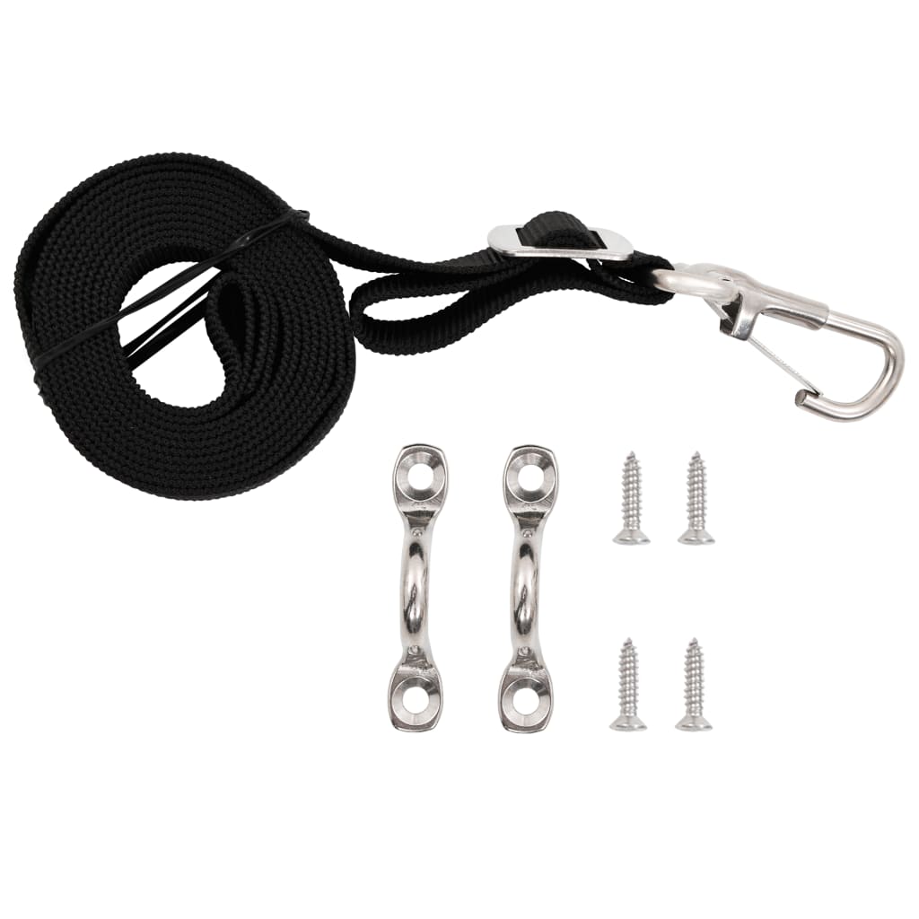 vidaXL Bimini Top Straps 2 pcs Fabric and Stainless Steel VidaXL