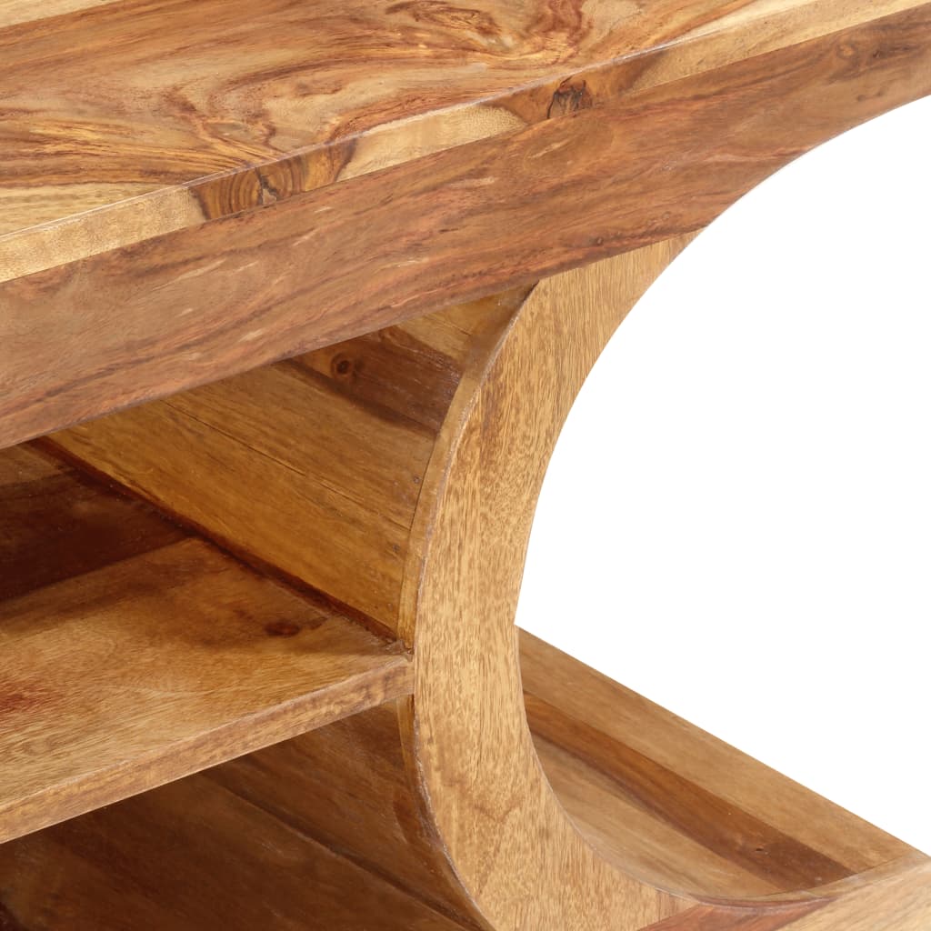 vidaXL TV Stand 46.5"x11.8"x15.7" Solid Wood Sheesham VidaXL