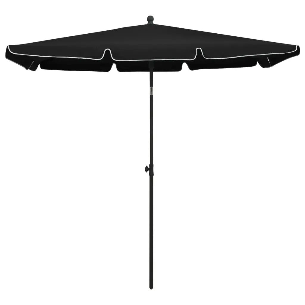 vidaXL Outdoor Umbrella Height Adjustable Parasol Patio Garden Sunshade Steel - Vivid Treasure Zone
