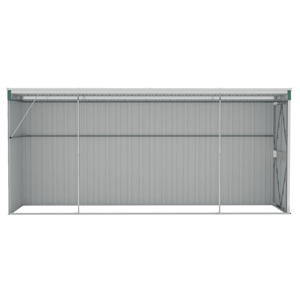 vidaXL Storage Shed Wall-mounted Garden Shed for Backyard Galvanized Steel VidaXL