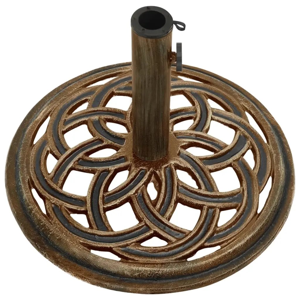 NNEVL Umbrella Base Bronze 44x44x31 cm Cast Iron NNEVL