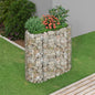 vidaXL Raised Garden Bed Outdoor Gabion Raised Bed Flower Pot Galvanized Iron VidaXL