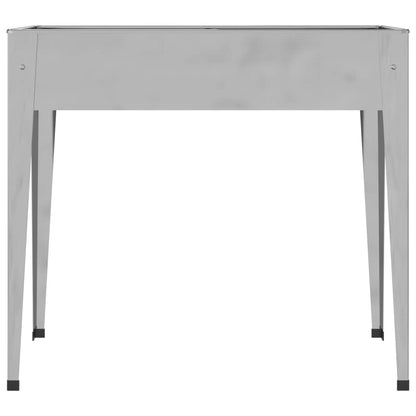 vidaXL Garden Planters 2 pcs Galvanized Steel VidaXL