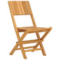 vidaXL Folding Patio Chairs 4 pcs 18.5"x24"x35.4" Solid Wood Teak VidaXL