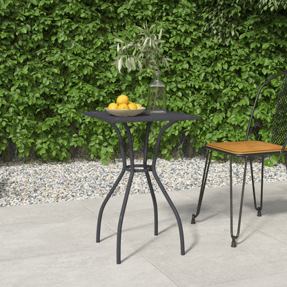 vidaXL Patio Table Outdoor Bistro Table with Metal Frame Anthracite Steel Mesh VidaXL