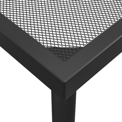 vidaXL Patio Table Outdoor Bistro Table with Metal Frame Anthracite Steel Mesh VidaXL