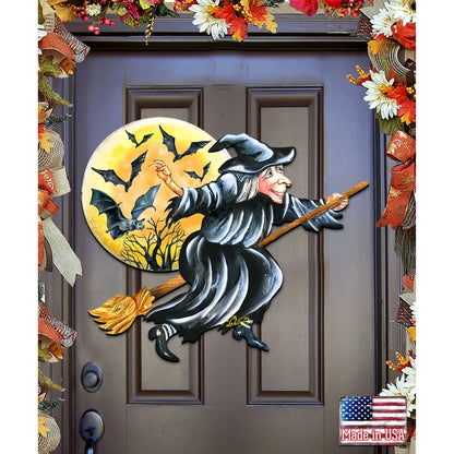 Witch Halloween Door Decor by G. DeBrekht - Thanksgiving Halloween Decor - 8114011H G. DeBrekht
