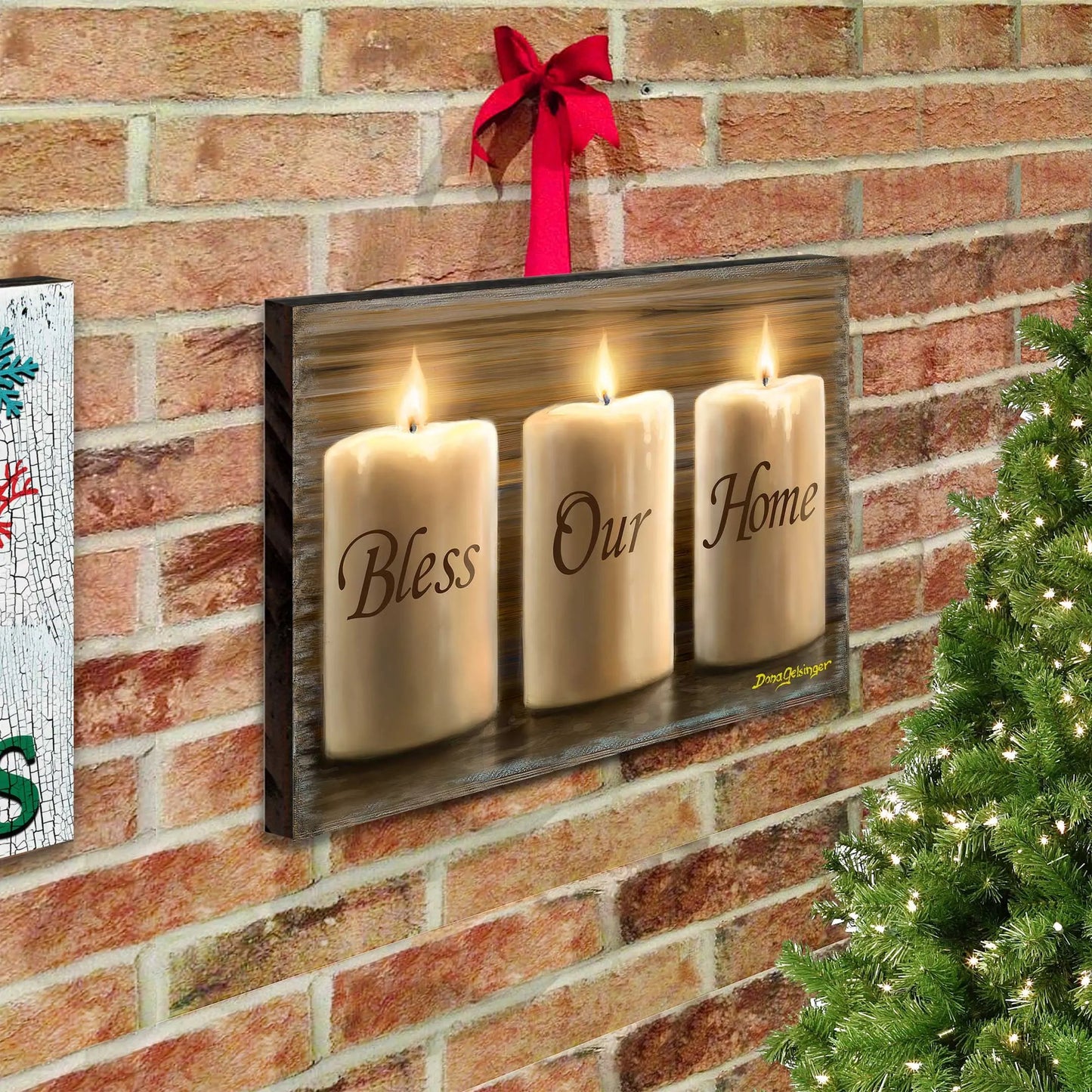 Bless Our Home Wall Art by D. Gelsinger - Nativity Holiday Decor  - 95687B-DG-1