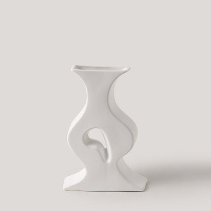 Ceramic Simple White Vase Nordic Home Decoration C BlakHom