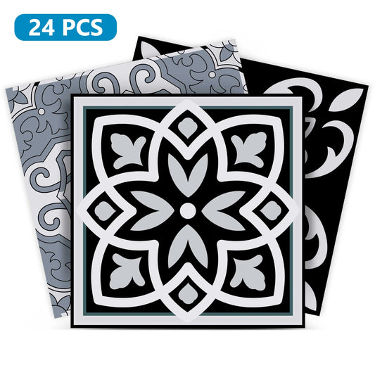 Flowers Peel And Stick Pattern Stairs Decals For Home Decor Model - b13-0