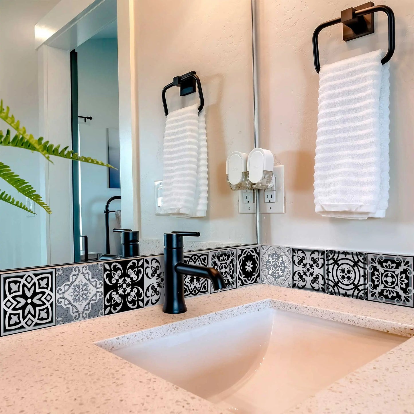 Flowers Peel And Stick Pattern Stairs Decals For Home Decor Model - b13-2