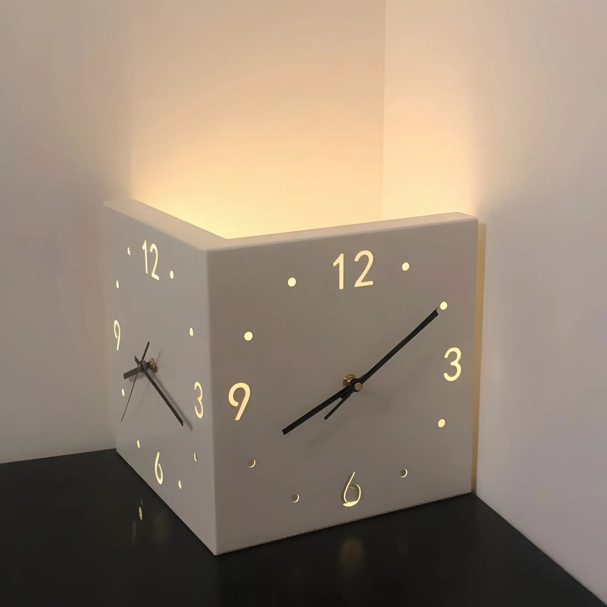 Nordic Square Modern Corner Wall Clock-2