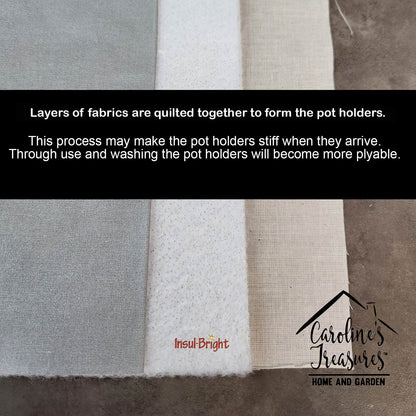 Shih Tzu Christmas Pair of Pot Holders-4