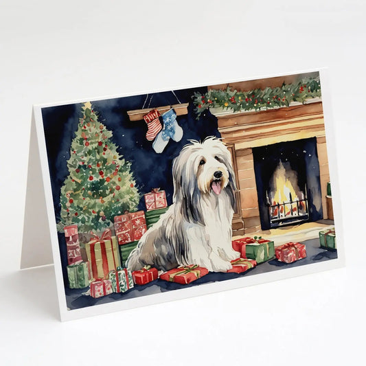 Bearded Collie Christmas Greeting Cards Pack of 8 Caroline's Treasures