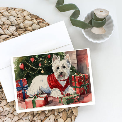 Westie Christmas Greeting Cards Pack of 8 Caroline's Treasures