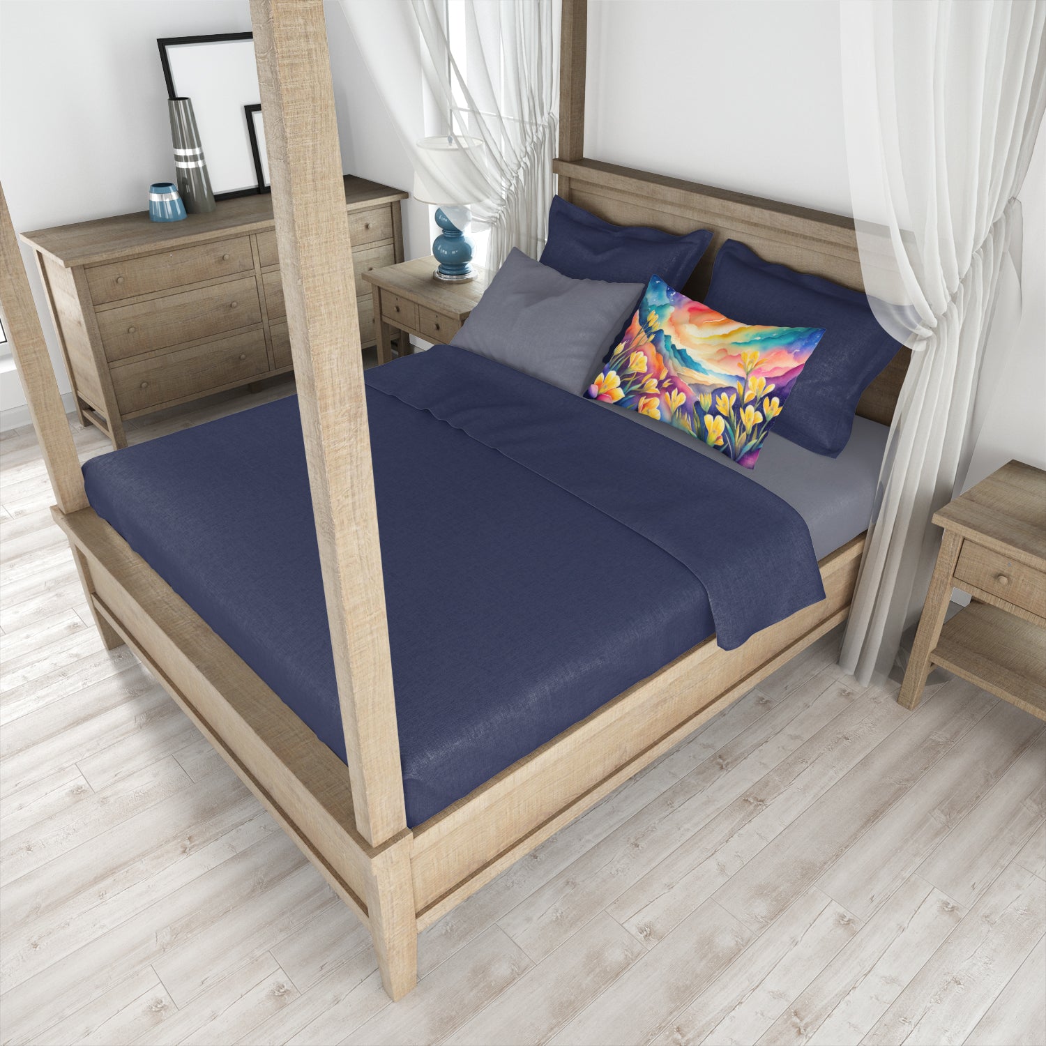 Freesia in Color Standard Pillowcase Caroline's Treasures