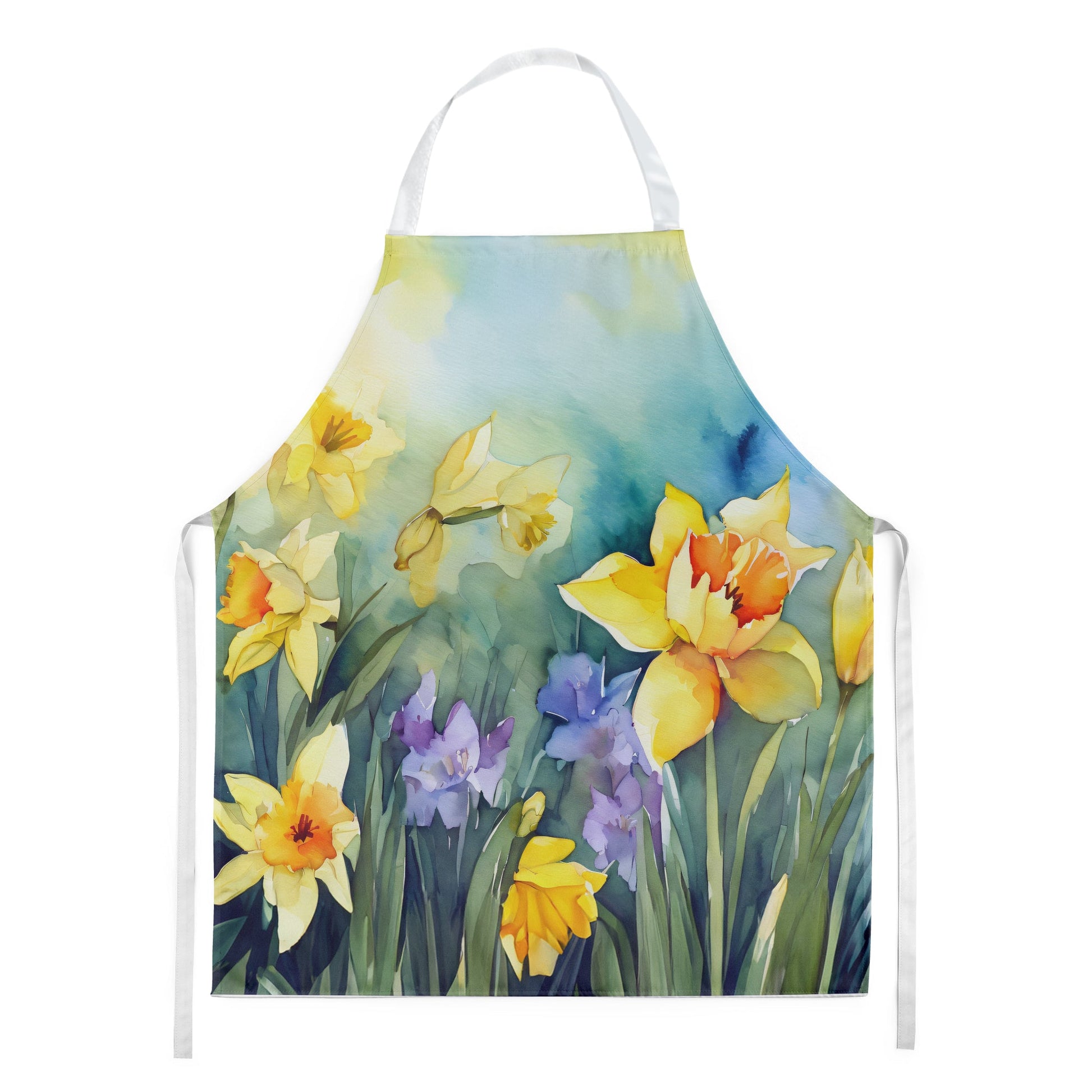 Daffodils in Watercolor Apron Caroline's Treasures