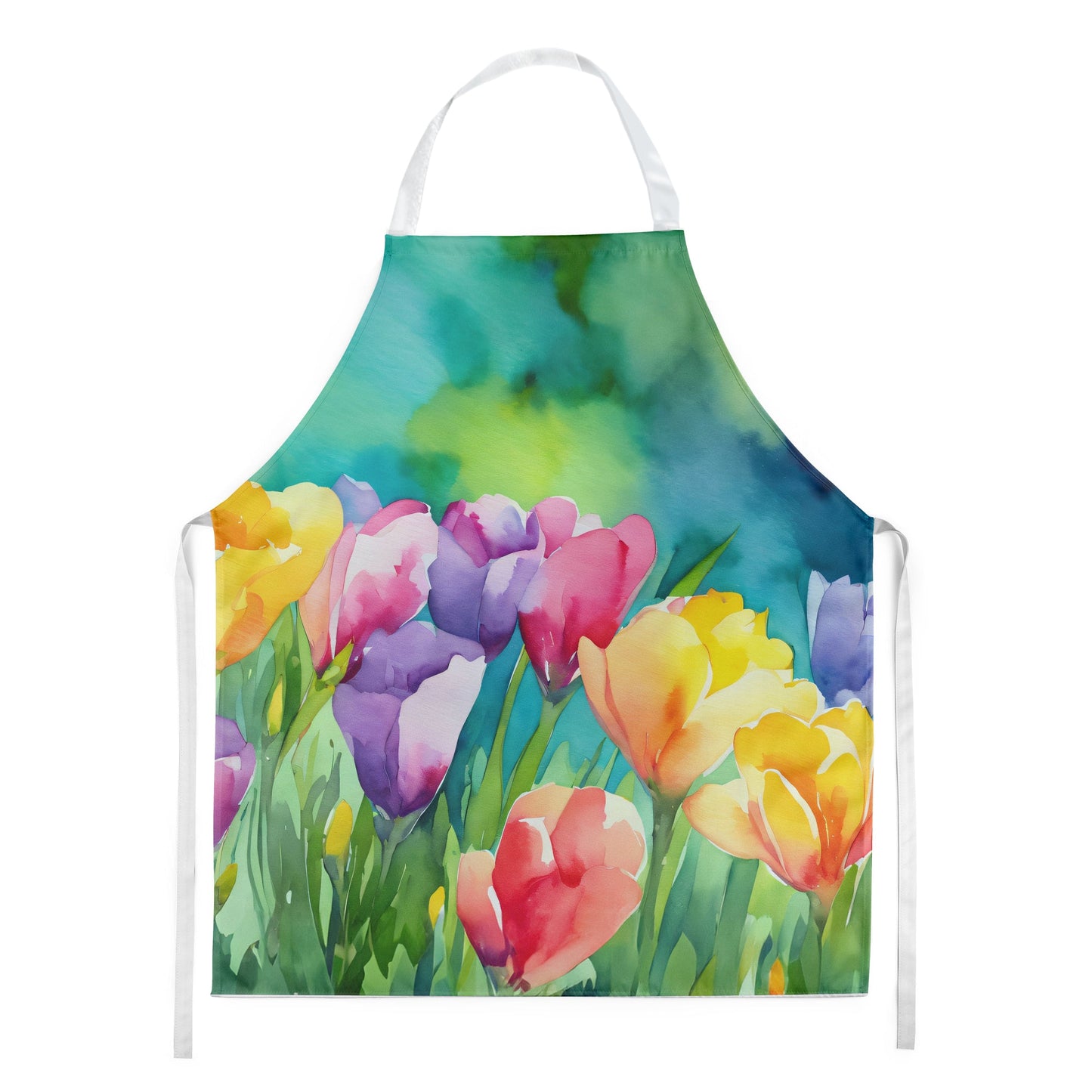 Freesias in Watercolor Apron Caroline's Treasures