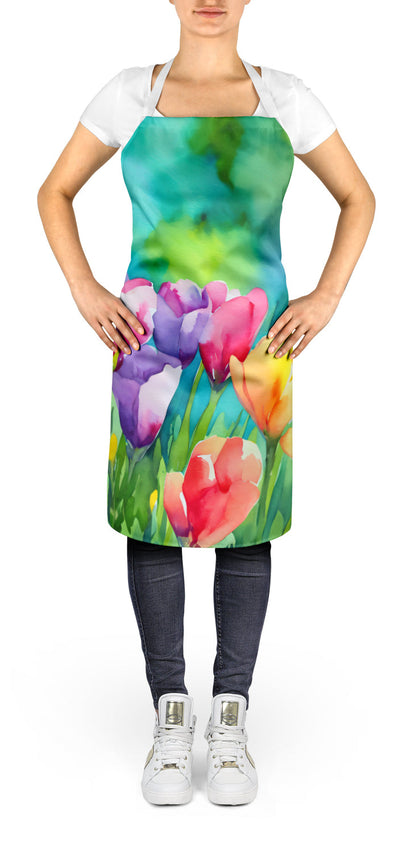 Freesias in Watercolor Apron Caroline's Treasures