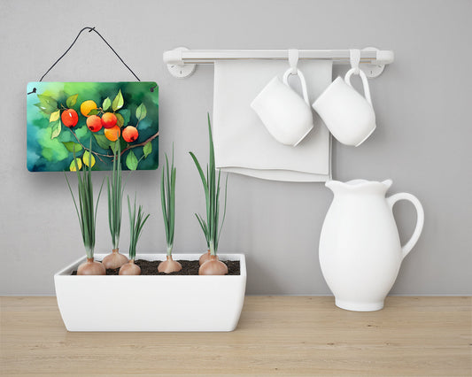 Missouri Hawthorns in Watercolor Wall or Door Hanging Prints Caroline's Treasures