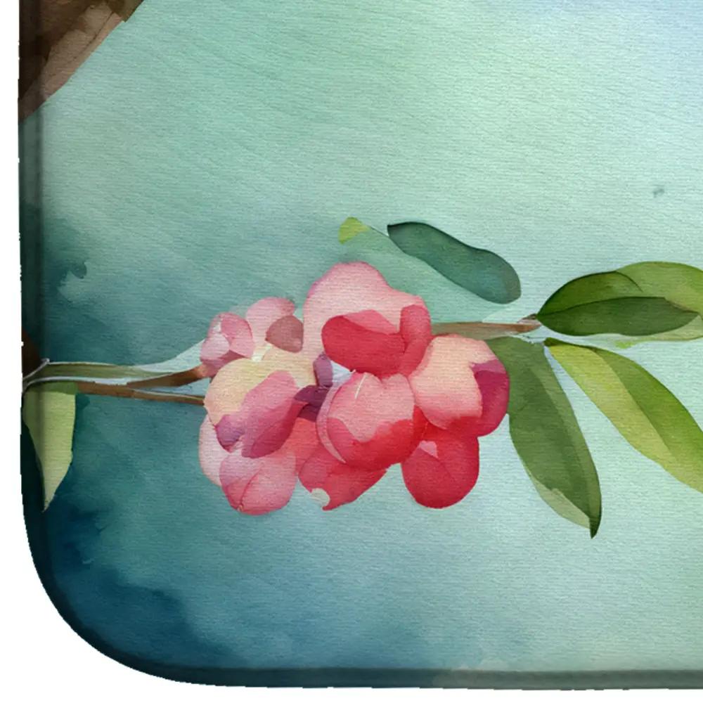 Pennsylvania Mountain Laurels in Watercolor Dish Drying Mat-3