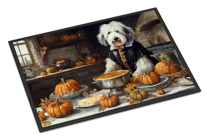 Old English Sheepdog Fall Kitchen Pumpkins Doormat Caroline's Treasures