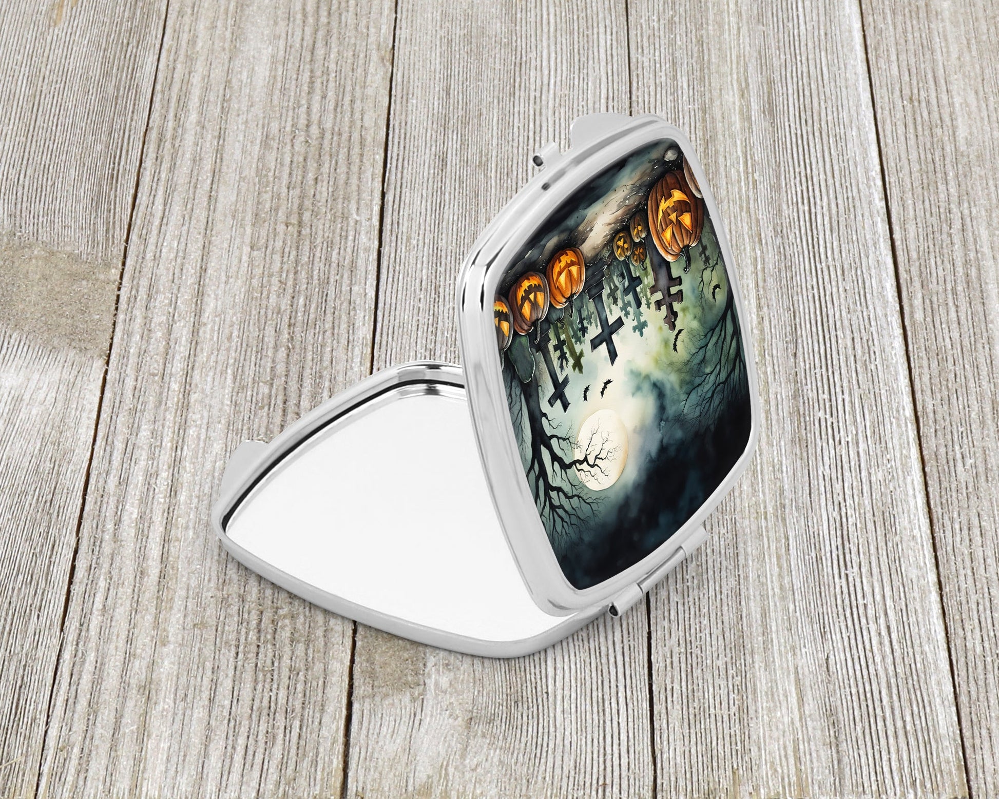 Graveyard Spooky Halloween Compact Mirror Caroline's Treasures