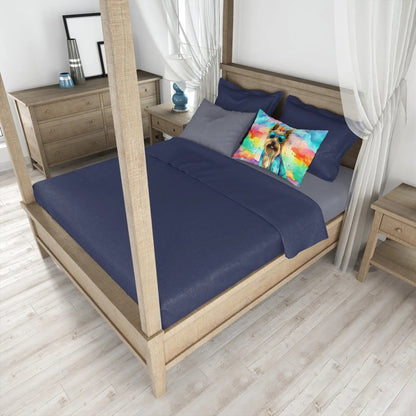 Cairn Terrier Hippie Dawg Standard Pillowcase - Vivid Treasure Zone