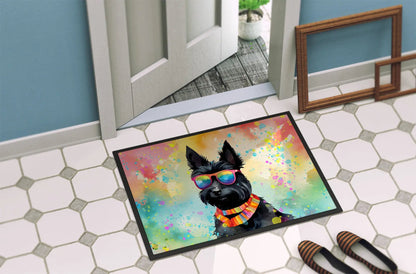 Scottish Terrier Hippie Dawg Doormat Caroline's Treasures