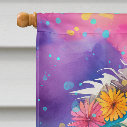 Shih Tzu Hippie Dawg House Flag Caroline's Treasures