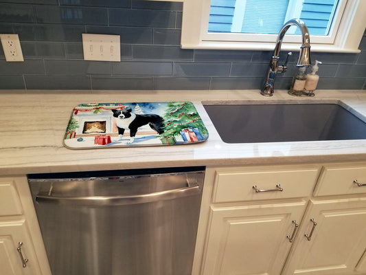 Karelian Bear Dog Cozy Christmas Dish Drying Mat Caroline's Treasures