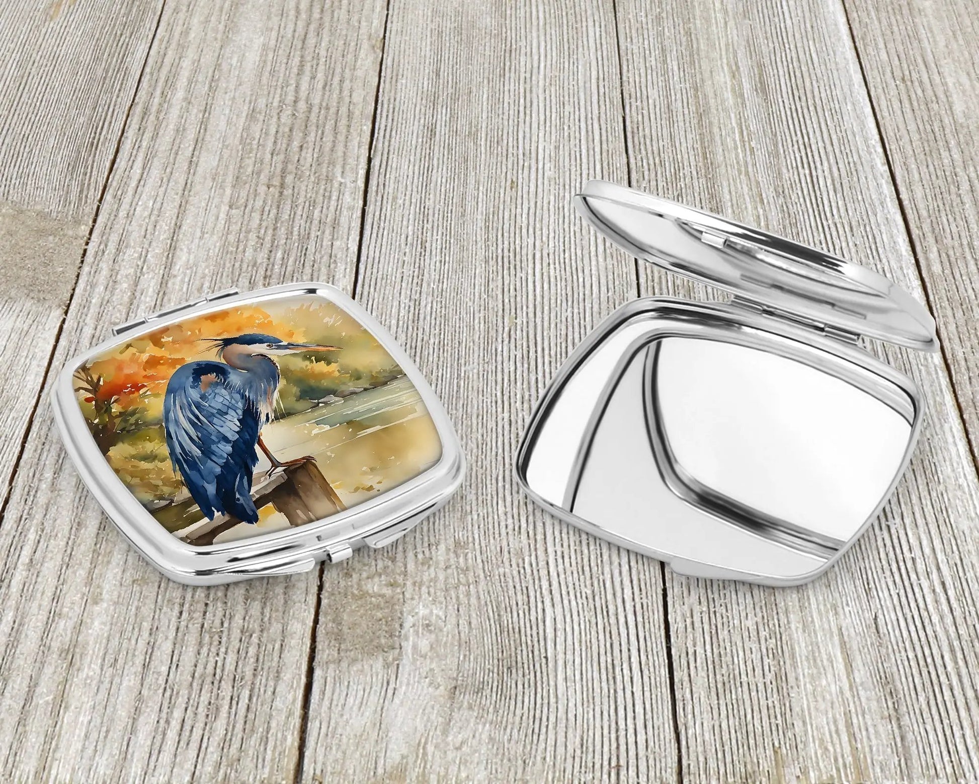 Blue Heron Compact Mirror-2