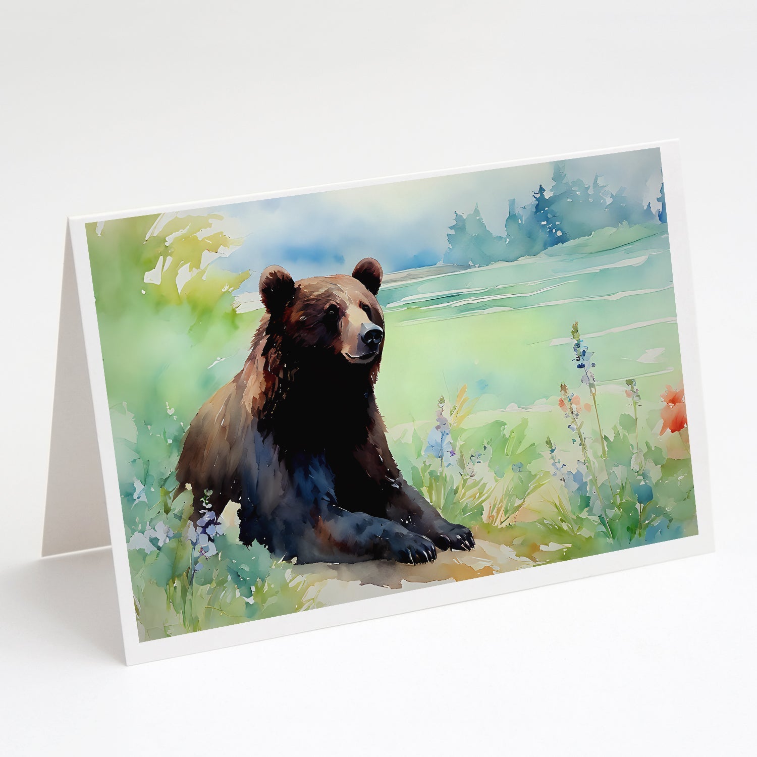 American Black Bear Greeting Cards Pack of 8 Caroline's Treasures