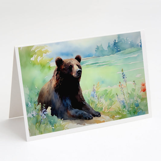American Black Bear Greeting Cards Pack of 8 Caroline's Treasures