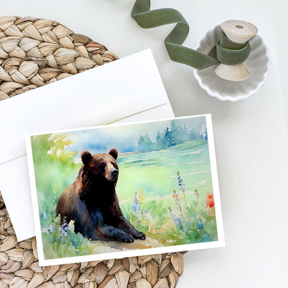 American Black Bear Greeting Cards Pack of 8 Caroline's Treasures